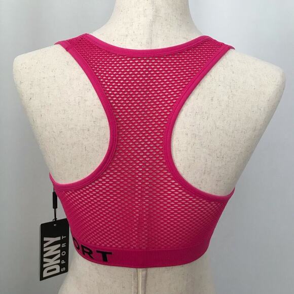 DKNY NWT Pink Racerback Sports Bra Women Various - Picture 5 of 7